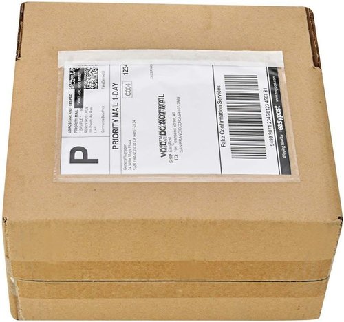 9527 Clear Adhesive Packing List Envelopes - 7.5" x 5.5" | 800 Pack for Shipping Labels