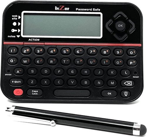 LLC Password Safe - Electronic Storage Organizer with Stylus Bundle for Secure Access