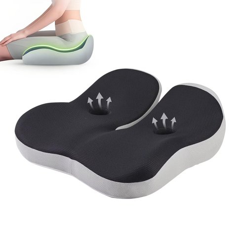 OVRST Seat Cushion,Office Chair Memory Cushion, Ergonomic Design, Relieve Sciatica and Long-Term Sitting Pain, Suitable for desks, Car Seats, Games, Wheelchairs