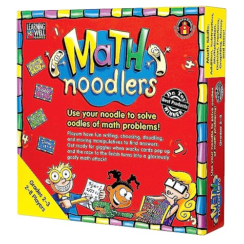 Edupress Math Noodlers Game for Grades 2-3 | Educational Card & Board Game