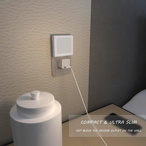 MAZ-TEK Dimmable LED Night Light - Auto Dusk to Dawn Sensor | Soft Warm White | 4 Pack for Home Use