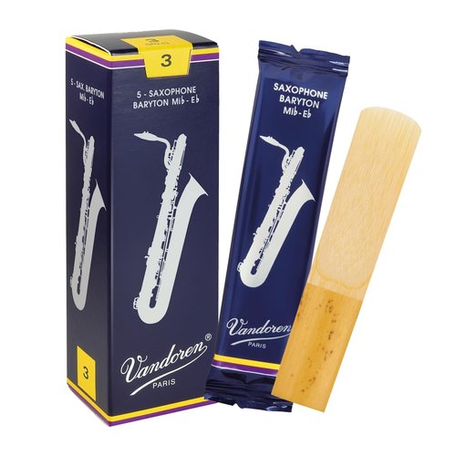 Vandoren SR243 Bari Sax Traditional Reeds Strength 3; Box of 5