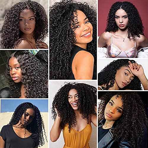 20 22 24 Inch Deep Wave Bundles Human Hair Bundles #1B Nature Black Deep Wave Bundle Unprocessed Brazilian Virgin Weave Hair 3 Bundle 50 Gram Per Bundle for Woman
