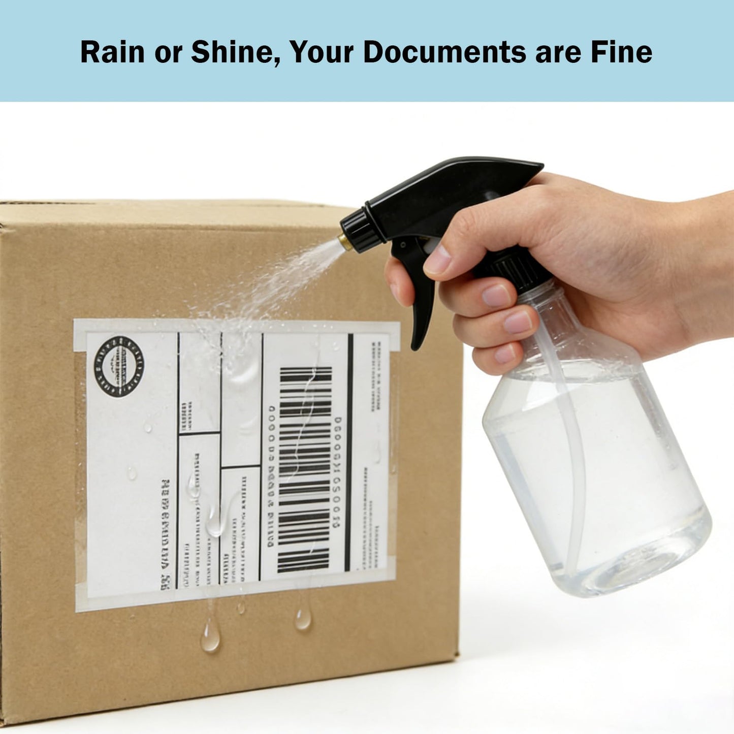 Volokitx 110 Pcs 7.5"x 5.5" Shipping Label Sleeves, Adhesive Clear Packing Slip Pouches, Top Loading Packing List Envelopes for Shipping & Mailing, Barcode Protection