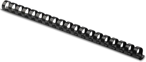 Fellowes Plastic Binding Comb - 3/8" Black | 100 Pack for Professional Document Binding