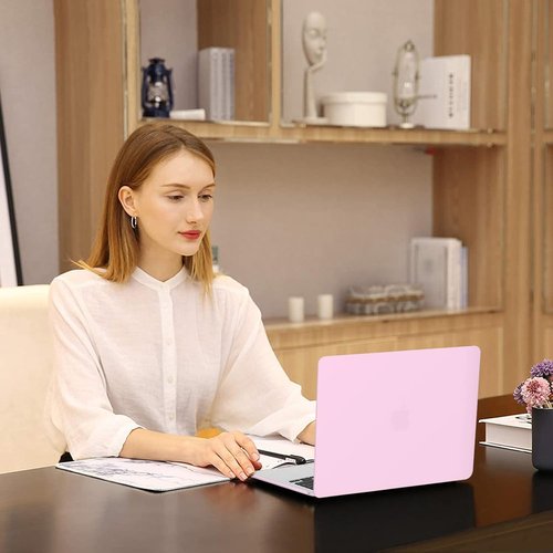 MOSISO MacBook Air 13-Inch Case - Hard Shell with Keyboard Cover & Screen Film | Dusty Pink