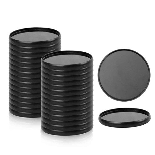 100Pcs 2 inches Discbound Expansion Discs, Black Plastic Binder Rings Discs Book Binding Discs for DIY Notebooks and Planner Scrapbooking Supplies