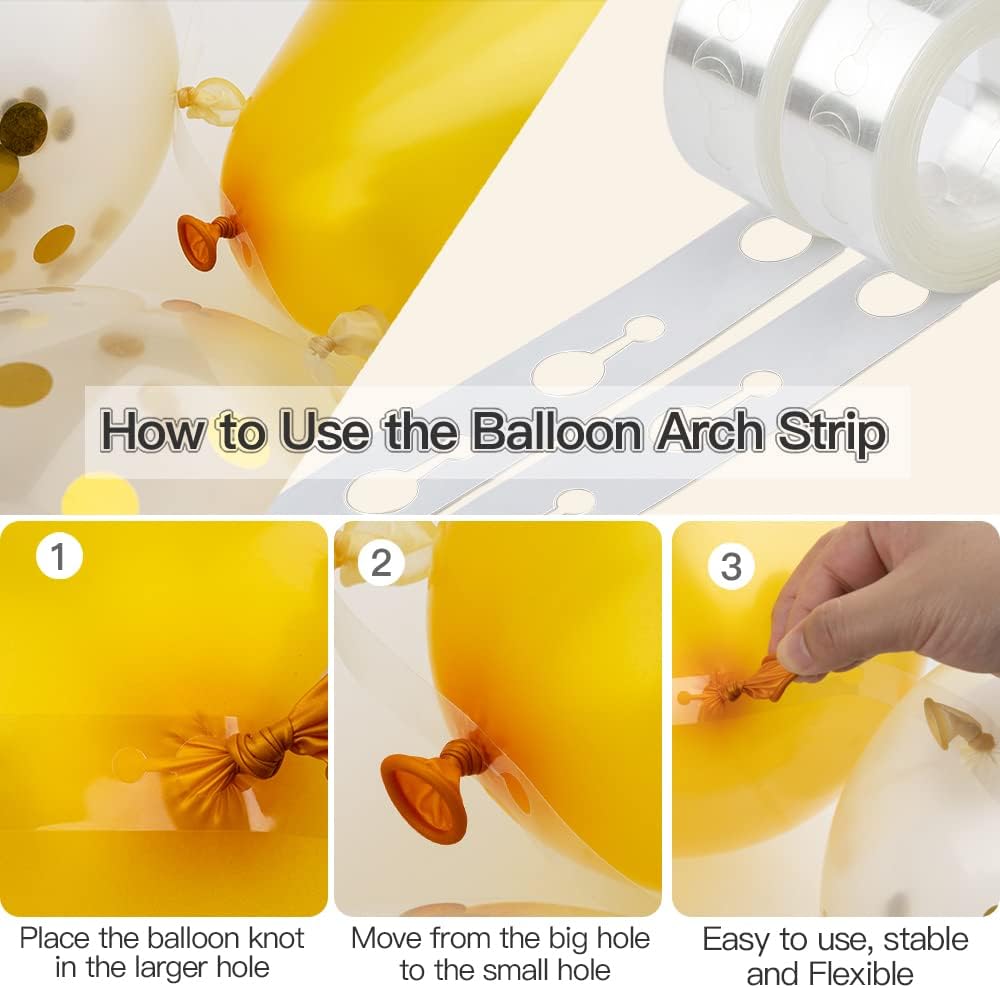 Skiennix Balloon Arch Kit - 32.8ft Balloon Garland with 200 Glue Points for Weddings & Parties