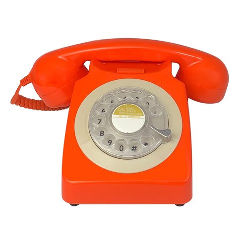 Benotek Rotary Dial Telephone Retro Old Fashioned Landline Phones with Classic Metal Bell,Corded Phone with Redial for Home Office School Hotel Decor