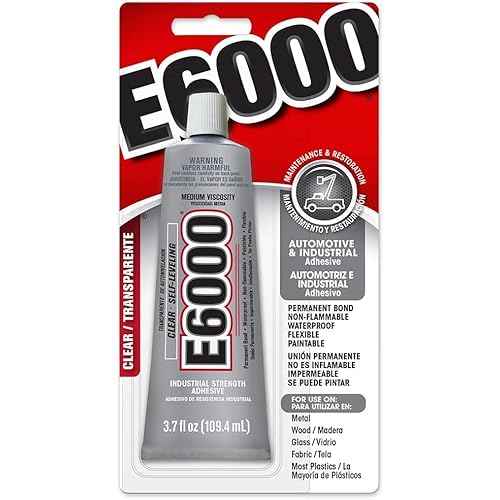 E6000 Medium Viscosity Automotive and Industrial Adhesive by Eclectic Products, 3.7 fl oz