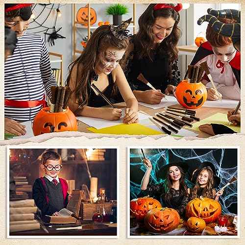 Seajan 30 Pcs Wand Ballpoint Pens and 30 Pcs Witch Broom Ballpoint Pens Wizard Party Favors for Teen Kids Birthday Gifts School Classroom Prizes Goodie Bag Fillers
