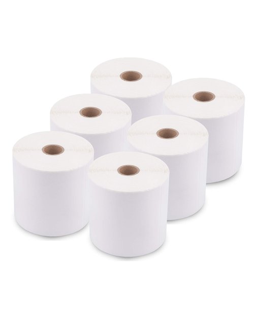 enKo (6 Rolls, 2,700 Labels) 4 x 6 Direct Thermal Address & Shipping Labels Compatible for Zebra 2844 ZP-450 ZP-500 ZP-505, Rollo, Eltron, Neatoscan