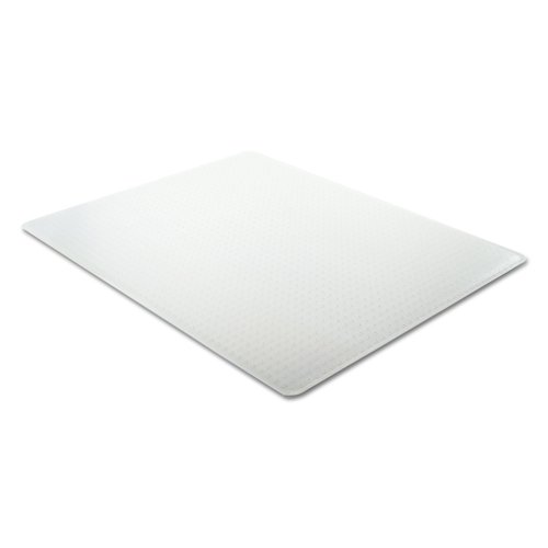 deflecto SuperMat Frequent Use Chair Mat Medium Pile Carpet Beveled 46 x 60 Clear