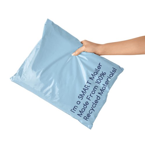300 Count, 10x13 inch 100% Recycled Poly Mailers Eco Friendly Packaging Envelopes Supplies Mailing Bags 2.5 Mil Thick - SMART Mailer