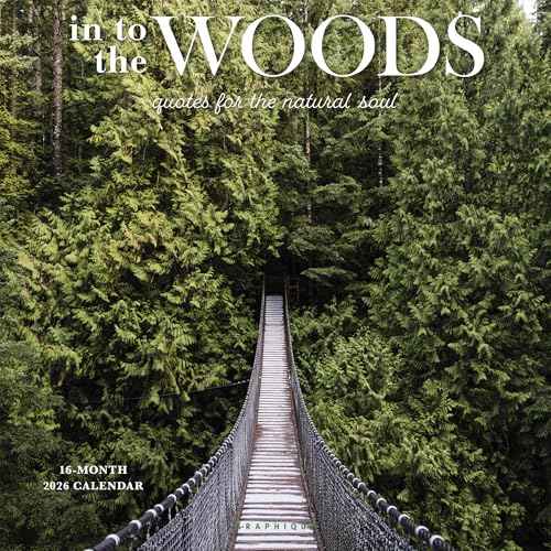 Graphique 2026 Into the Woods Wall Calendar | 12¡± x 12¡± | Thick Paper | Home & Office Organizer | Large Monthly Grid | 3 Languages & Marked Holidays | 4 Month Preview Page for 2027