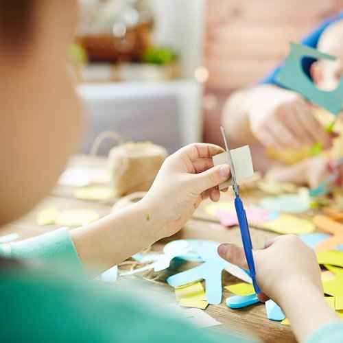 100 Pcs Kids Safety Scissors, Blunt Tip, Stainless Steel, 5" for School, Office, Craft Projects