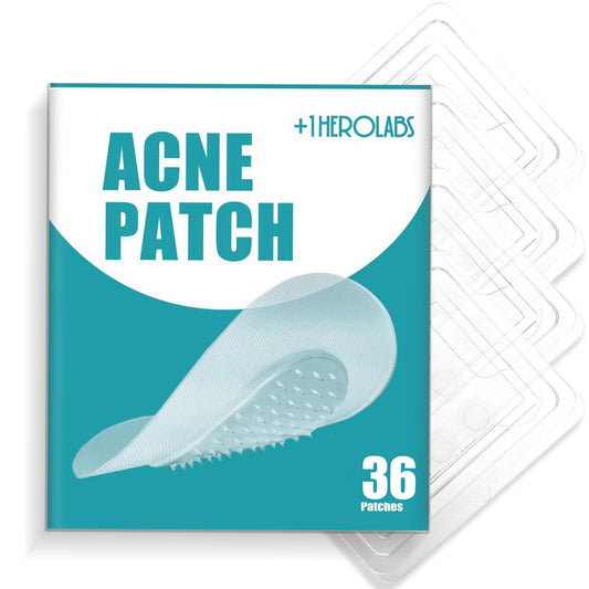 +1HEROLABS Microdart Acne Patch (36 Patches) - Hyaluronate Acid & Salicylic Acid Hydrocolloid Pimple Patch for Deep, Early and Hidden Blemishes (36 Count (Pack of 1))