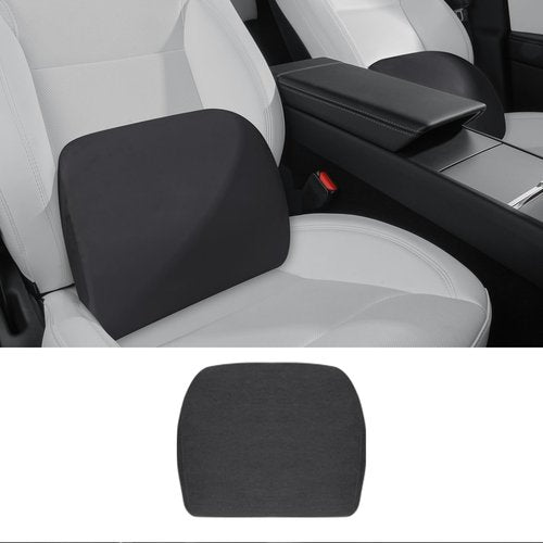 TOPABYTE Lumbar Support Pillow Ergonomic Memory Foam Lumbar Pillow for Lower Back Pain Relief - Back Cushion for Driving, Chair Support for Car, Office & Gaming Chairs (Black, 1PC)