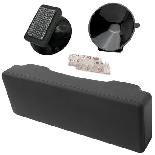 Silicone Skin for The New Rectangular EZ Pass with Interlocking Strips (NJ, PA, etc.) includes Strong Suction Cups, Plastic Holders and Interlocking Strips