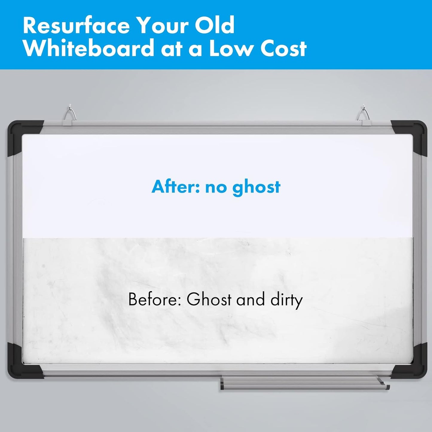 Skiennix Whiteboard Stickers - Versatile 18" x 79" & 24" x 39" Sizes for Easy Organization