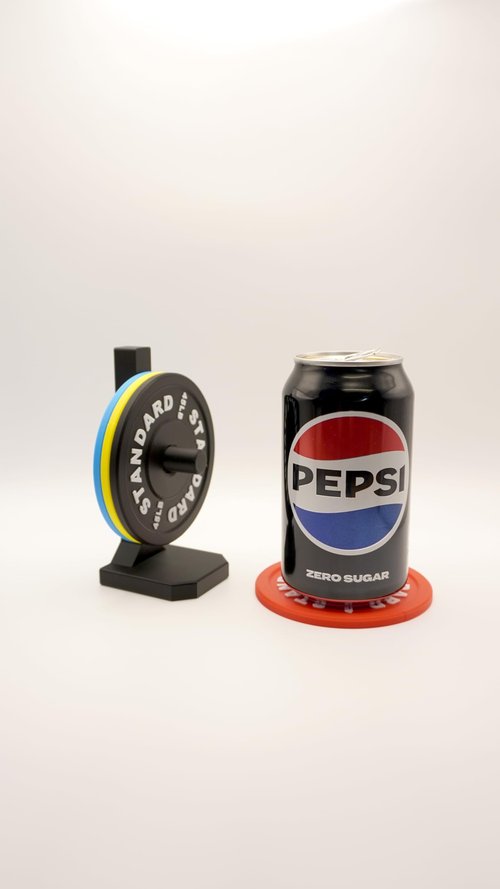 Fitness-Themed Office Desk Set, 3-Piece Dumbbell Business Card Holder, Pen Holder, Black