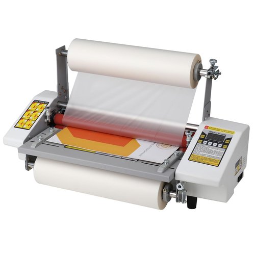 13.5" Laminator Machine, High Speed Hot and Cold Roller Laminating Machine Digital Display Single/Dual Sides Thermal Laminating Machine, 3 Minute Warm-Up, 110V (Film not Included)