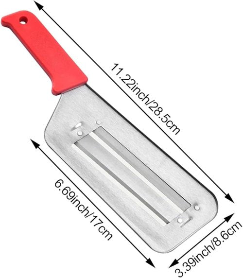 Stainless Steel Shredder Knife, Stainless Steel Dual Blade Julienne Cutter, Shredder Knife for Vegetables, Cabbage Slicer, Multifunctional Vegetable Cutter (2mix)