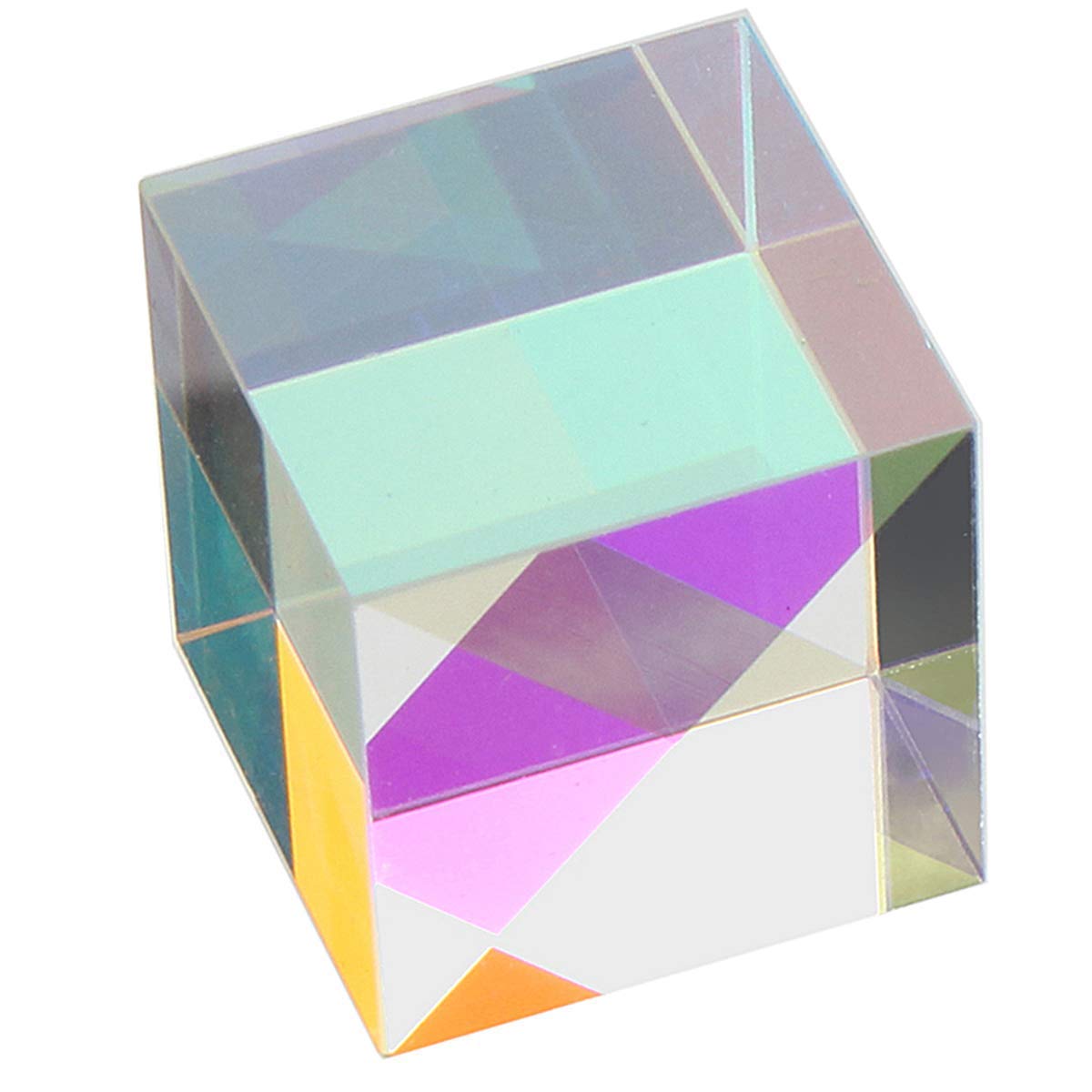 StayMax X-Cube RGB Prism - Stunning Light Dispersion for Physics & Home Decor | 1.33" Cube