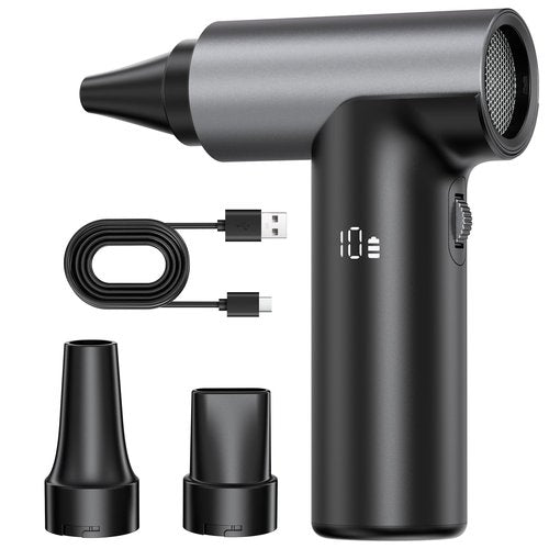 APPS2Car Electric Air Duster Upgraded 11-Speed Fast Charging Mini Compressed Air Duster with Aluminum Alloy Head for Heat Dissipation, Cordless Turbo Blower for Computer, Keyboard, Car, Home, Outdoor