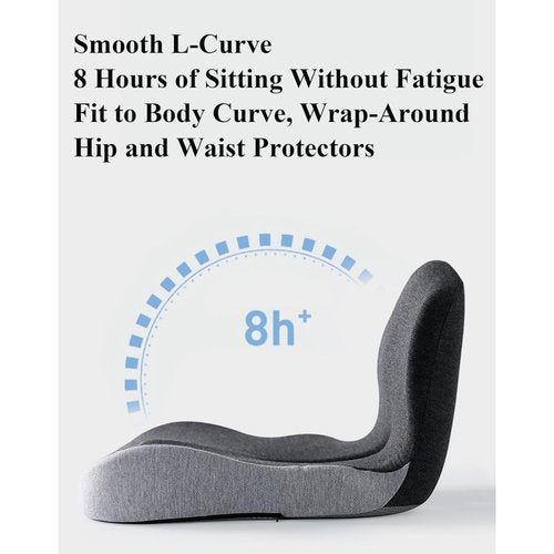 GBTJYRYC Welnax Lumbocare Pro Cushion, Reenly Back and Seat Cushion, Reenly Car Seat Cushion for Cars with Lumbar Support, Seat with Back Support for Office Chair (Black)