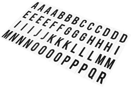 Skiennix 104-Piece Black Cinematic Lightbox Replacement Letters & Numbers | Perfect for A4 Message Boards (65.4x35mm)