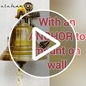 Large Indoor Outdoor Ship Anchor Bell - Decorative Metal Door & Wall Bell for Pub, School, Home, Office