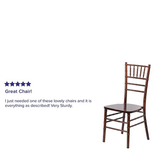 Flash Furniture 2 Pack HERCULES Series Fruitwood Chiavari Chair