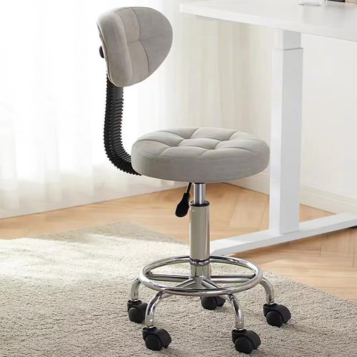 XUEGW Office Drafting Chair with Back Support and Footrest Multi-Purpose Office Desk Chair, Home Chair Thick Seat Cushion for Home Bar Kitchen Shop