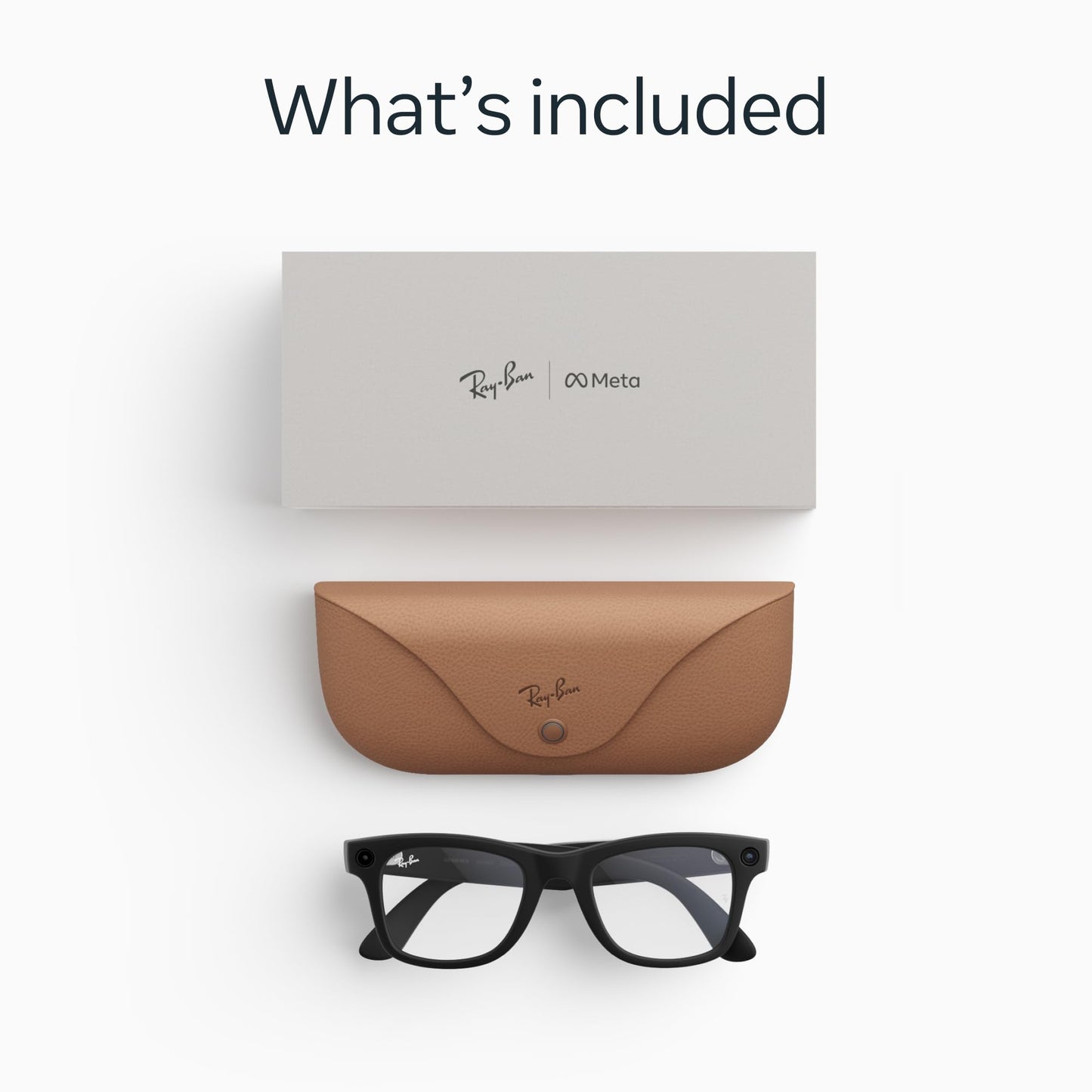 Meta Ray-Ban (Gen 2), Wayfarer, Matte Black | Smart AI Glasses for Men, Women — 2x Battery Life — 3K Ultra HD — 12 MP Ultra-Wide Camera, Audio, Video Recording — Clear Lenses — Wearable Technology
