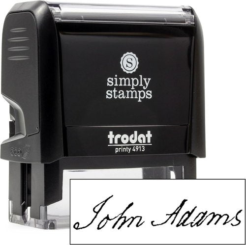 904 Custom Custom Signature Stamp - Personalized Insignia - Self-Inking - Medium, Black