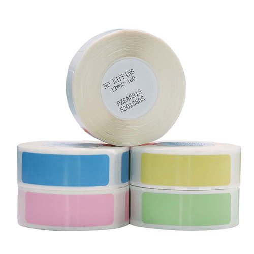 Label Maker Tape - 5 Rolls(800 Pieces) for D11/D110/D101 Printer Address Name File Waterproof Label Sticker for Daycare,School,Baby Bottles,Lunch Boxe and Cup,Christmas Supplies(0.47 x 1.57 Inch)