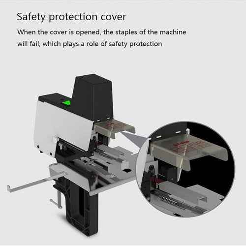 Electric Stapler, Automatic Rapid Heavy Duty Dual Use Flat and Saddle-Binder Book Binding Machine With Foot Pedal for Office