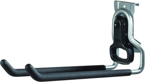 Rubbermaid FastTrack Rail Multi-Purpose Hook - 50 lbs Capacity Satin Nickel Wall Mounted Storage Solution