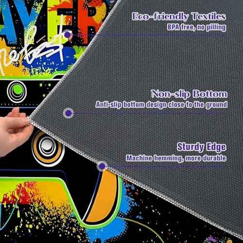 Office Chair Mat for Hardwood Gamer 48"x60" Computer Gaming Chair Mat Anti-Slip Rugs Game Protector for Rolling Chairs Under Desk Rug for Home