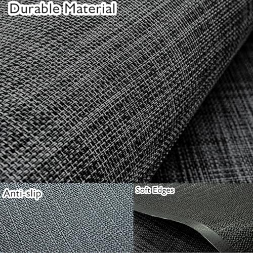 Sycoodeal Office Chair Mat for Hardwood & Tile Floor, 36" x 48" Heavy Duty Computer Gaming Chair Mat for Rolling Chairs Non-Curve, Anti-Slip, Floor Protector for Home Office (Black)