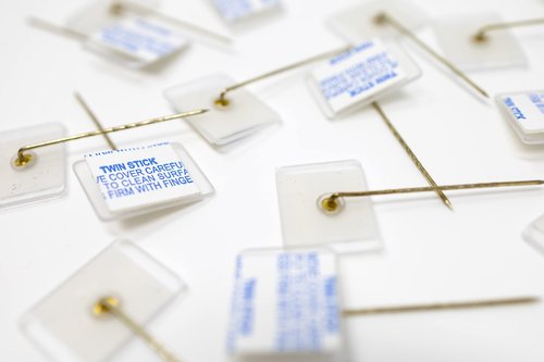 Partition Pins | Cubicle Pins | Office Cubicle Decor Pins - Value Pack of 50 Fabric Pins for Furniture, Office Signs, and Fabric Mounting - Made in The USA