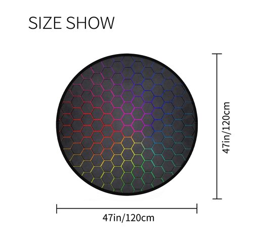 keepcute Gaming Chair Mat 47inch for Hardwood Floor Anti-Slip Office Chair Mat for Carpet Desk Chair Mat Computer Chair Mat Floor Protector for Office Gaming Room 4 ft