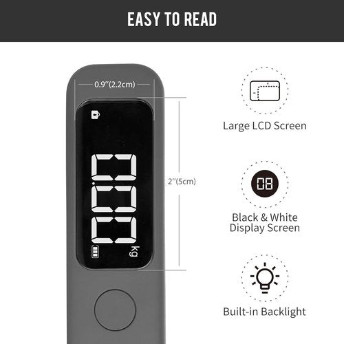 Pack All 110 Lbs Luggage Scale - Digital Handheld Travel Weight Scale with Backlit LCD Display