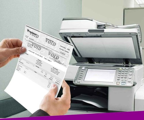 NextDayLabels - Blank Check Stock, 500 Sheets, Blue/Red Prismatic Top, 8.5 x 11 Inches, 24 lb, Laser/Ink-Jet Check Paper