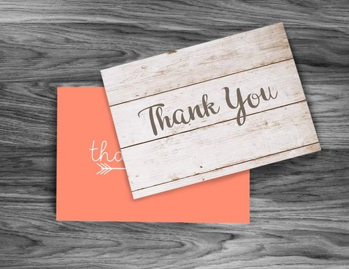 Oaklyn Thank You Cards - 48 Pack Blank Envelopes for Weddings, Baby Showers, Birthdays | 4"x 5.25" Assorted