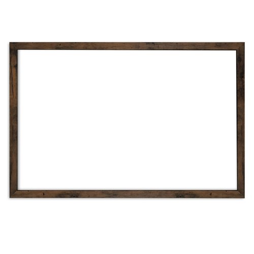 Loddie Doddie Magnetic White Board 24" x 36" - Magnetic Dry Erase Board with Built-in Marker Tray - Rustic Wooden Frame - Whiteboard Wood Frame