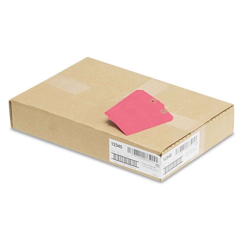 Avery Unstrung Shipping Tags, 11.5 pt. Stock, 4-3/4" x 2-3/8", 1,000 Red Hang Tags (12345)