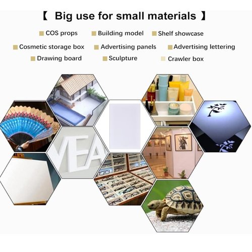 BENECREAT 3Pcs 1/2 Inch White Foam Boards, 12x8 Inch Rectangle PVC Foam Sheet Poster Board for Mounting, Crafts, Art, Display, Presentation and Projects