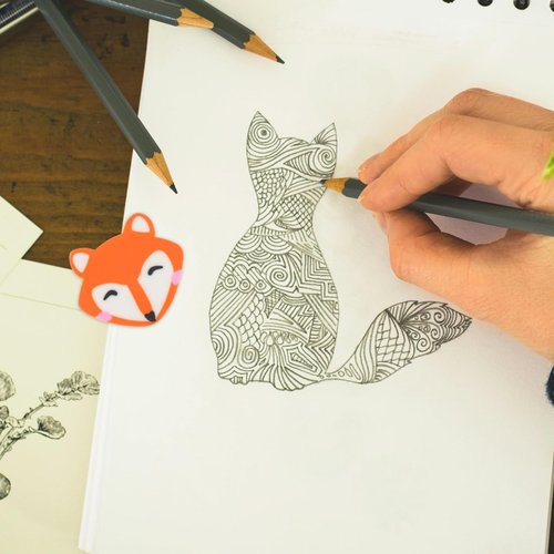 NUOBESTY 50Pcs Cute Fox Erasers for Kids Portable Pencil Erasers Fun TPR Material for School Supplies Classroom Prizes Birthday Gifts